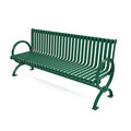 Frog Furnishings Green 6' Wellington Bench PB 6GREWELL